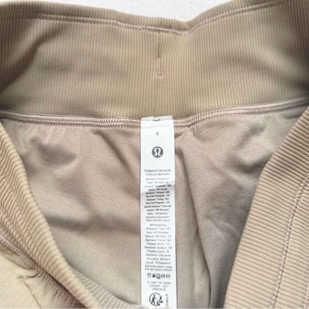 NWT Lululemon Dance Studio Mid-Rise Jogger Lined *Regular – Sheer Oak – Size 4 - Picture 11 of 13